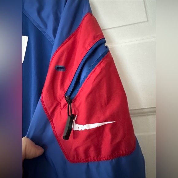 New York Giants Jacket Mens Medium Quarter Zip Pullover Windbreaker Nike - Picture 4 of 6